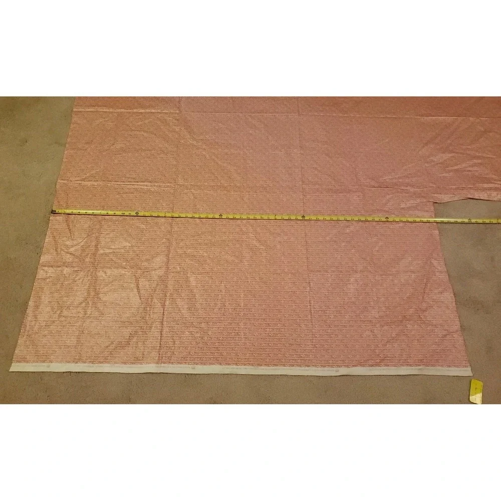 Vintage Waverly Fabric Royal Copenhagen Manufactory‎ Floral Pink and White